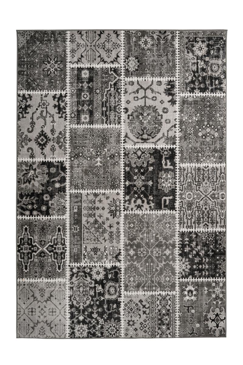 megusta Patchwork-Teppich Teppich Grau 200cm x 290cm