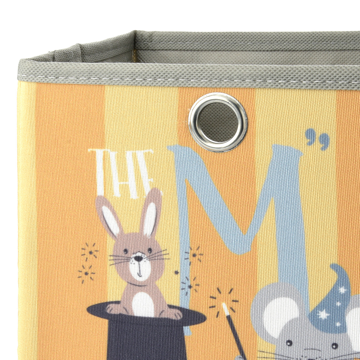 Kleine Aufbewahrungsbox mit Zirkus-Motiv