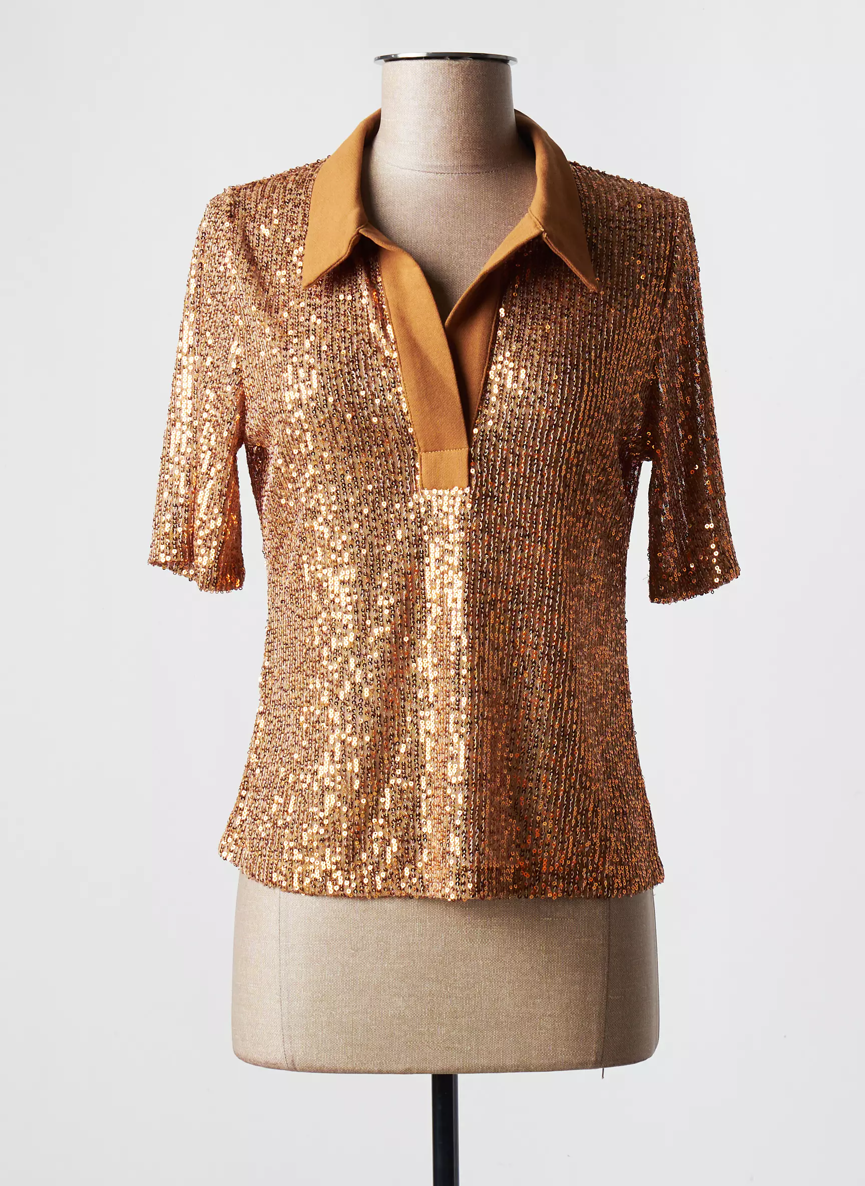 An Ge Tops Femme couleur marron
