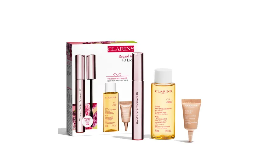 CLARINS Wonder Perfect Mascara 4D Geschenkpackung schwarz