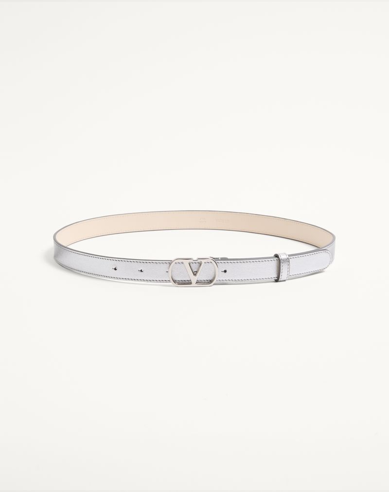 VLogo Signature bælte i lamineret kalveskind 20 mm