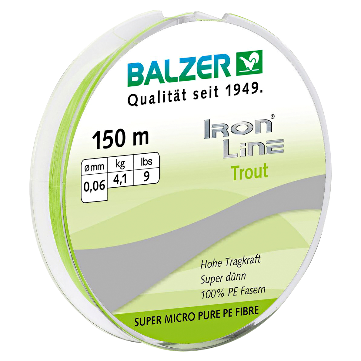 Balzer Angelschnüre Iron Line (chartreuse)