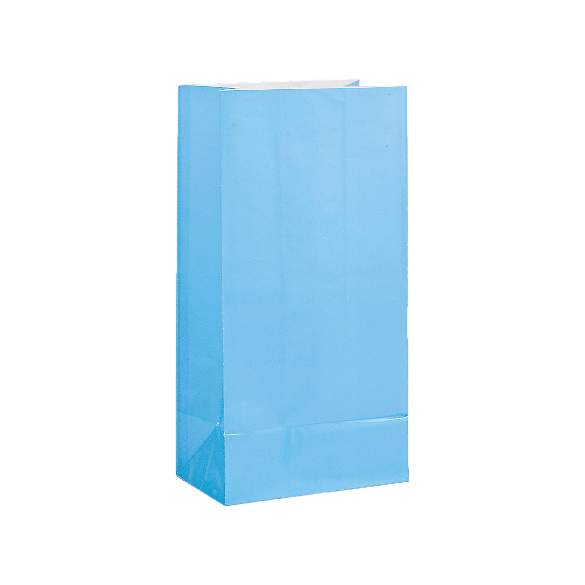 Geschenktüte Mitgebseltüte Hellblau, Papier, 25,4 x 13,3 cm, 12 Stück