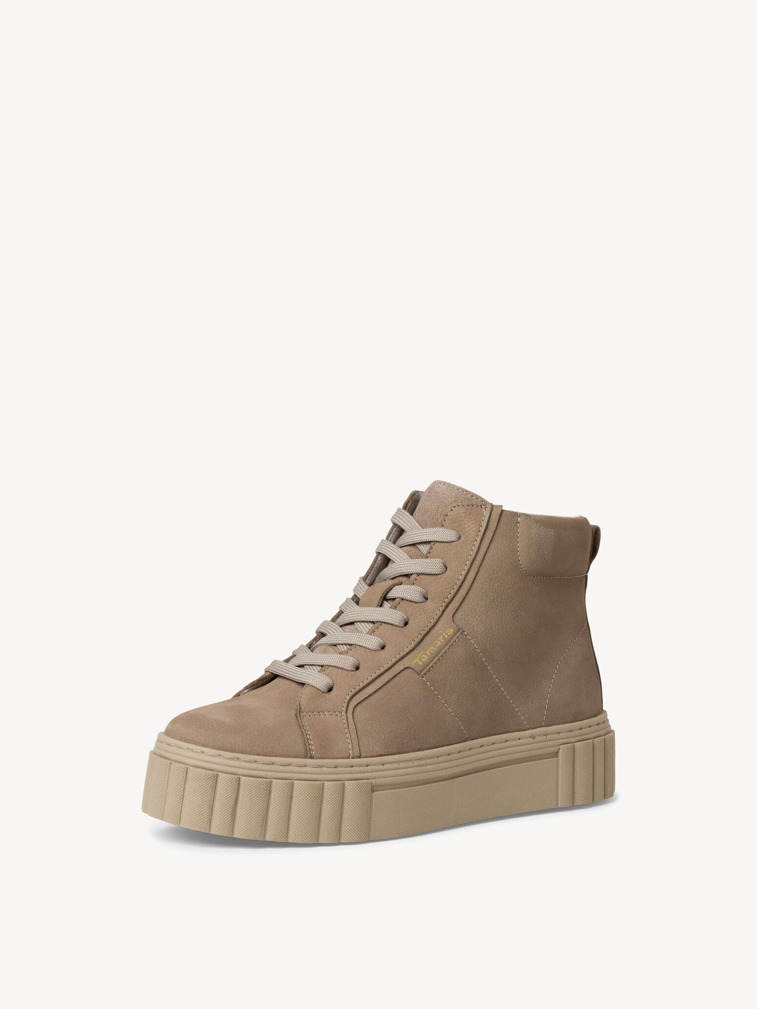 Bottine en cuir - beige
