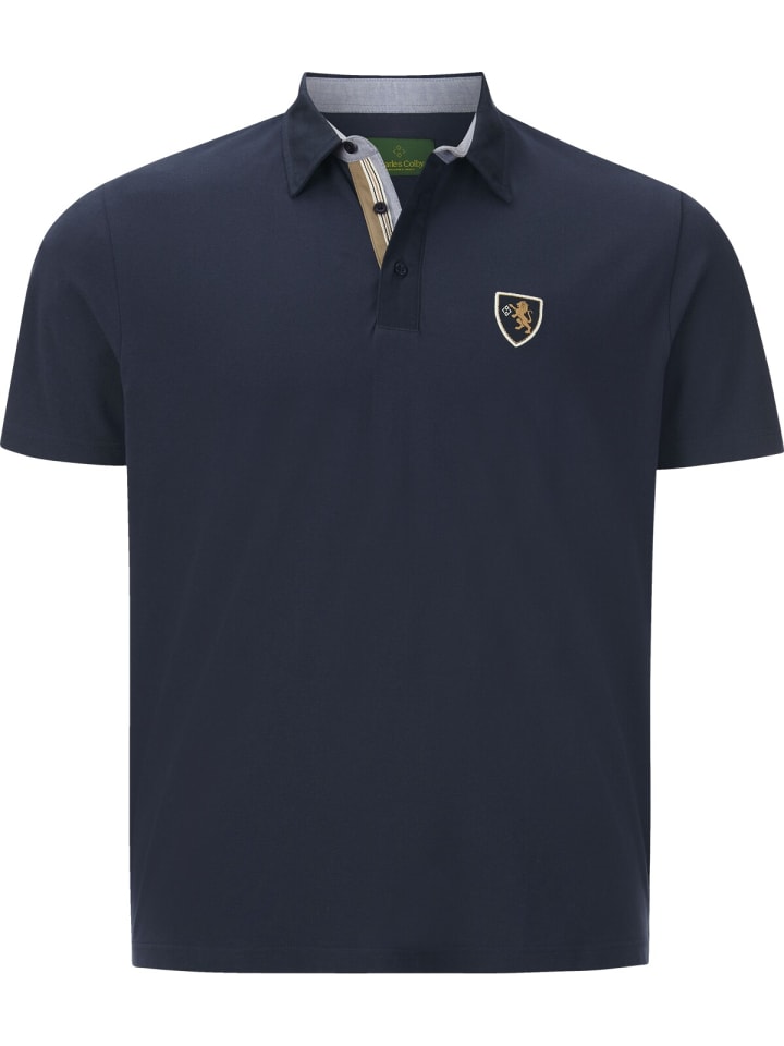 Charles Colby Poloshirt EARL FANCES in dunkelblau günstig kaufen