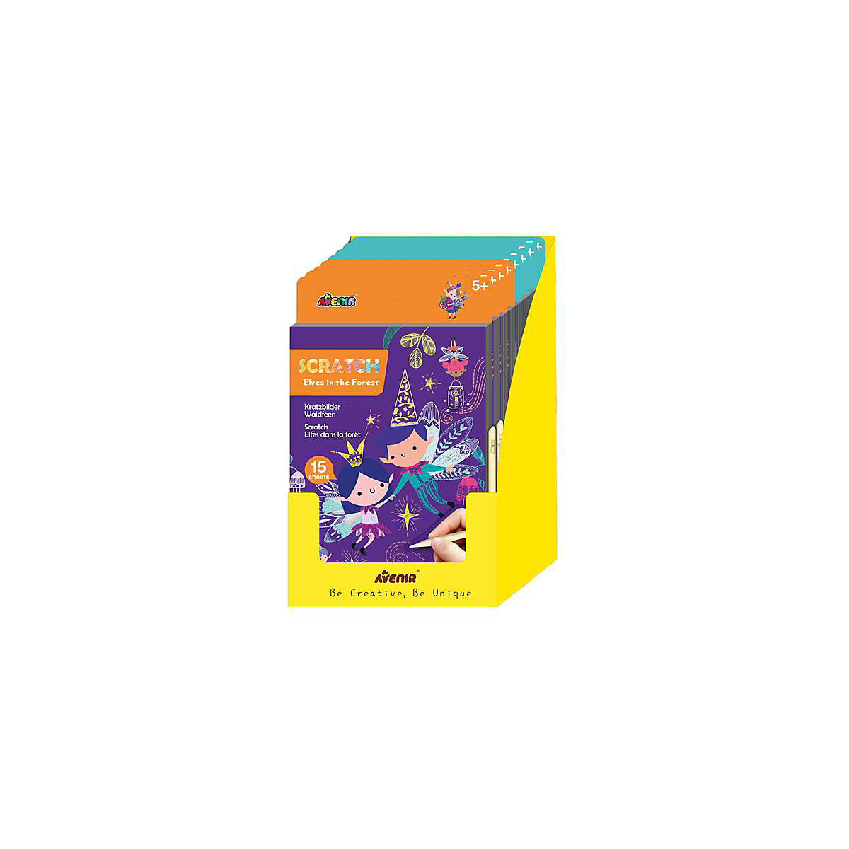 Display Kratzbilder-Block A5 2x4ass (MQ8)