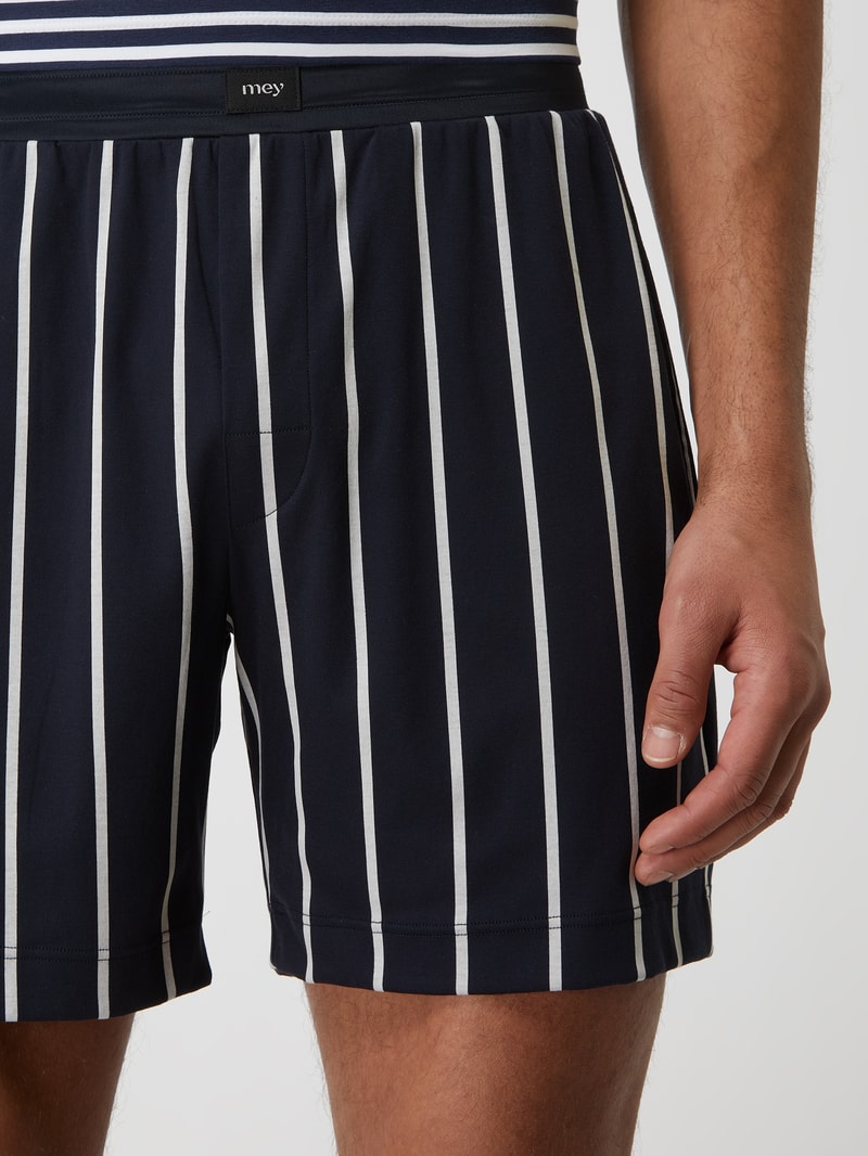Pyjama-Hose aus Baumwolle Modell 'Valsted' in dunkelblau