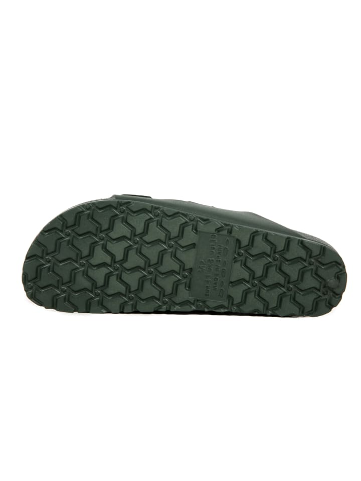 babunkers Pantoletten  in khaki günstig kaufen