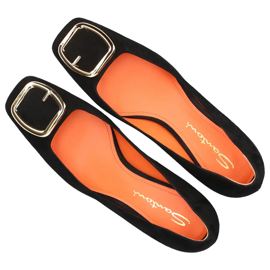 Santoni - Pumps 70109 Veloursleder - schwarz