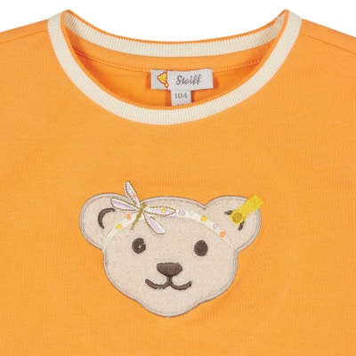 T-Shirt kurzarm, orange für Mädchen