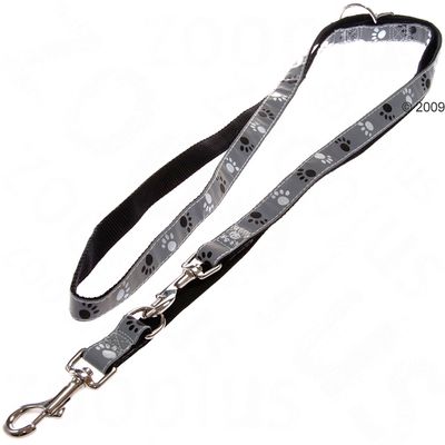 Trixie Hundeleine Pfoten Silver Reflect