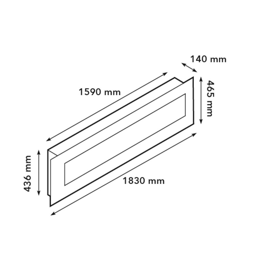 XARALYN Elektrokamin Trivero 180, LED Wandkamin & Heizung