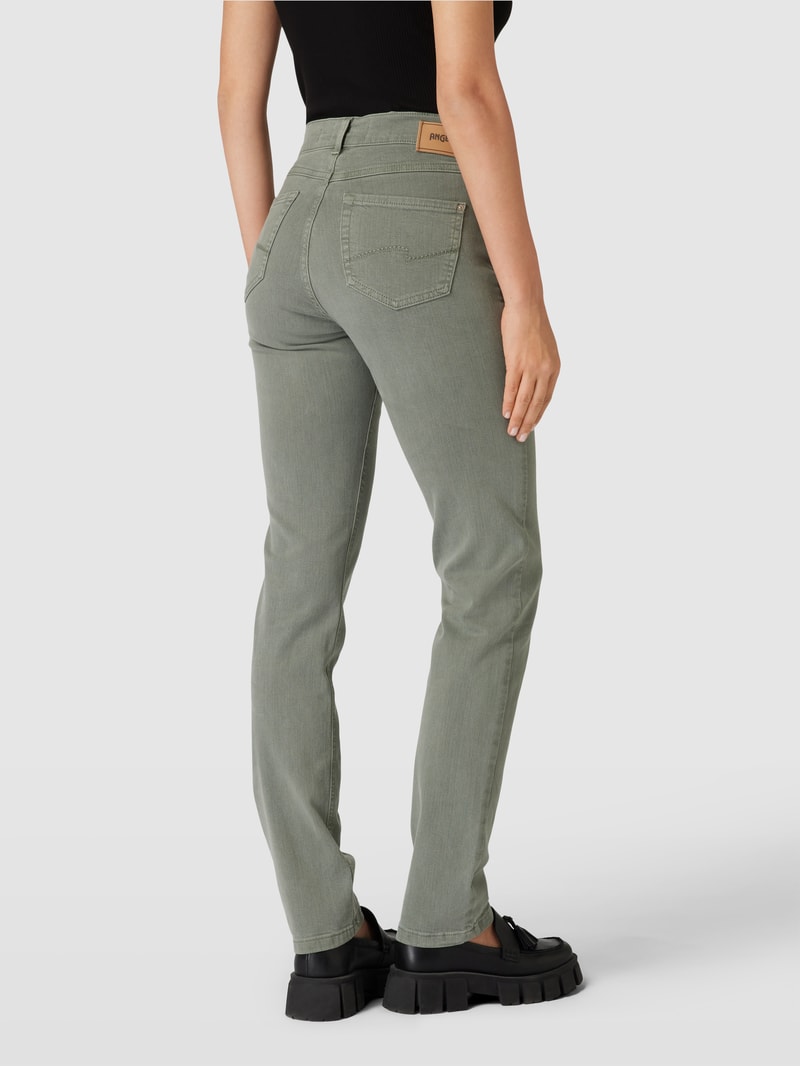 Jeans im 5-Pocket-Design Modell 'CICI' in khaki