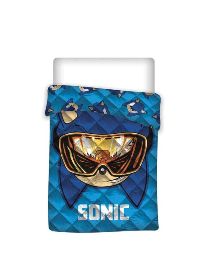 COFI 1453 Sonic Tagesdecke 200x140 cm – Weiche Kinderdecke für Bett und Sofa in Blau günstig kaufen 200 cm