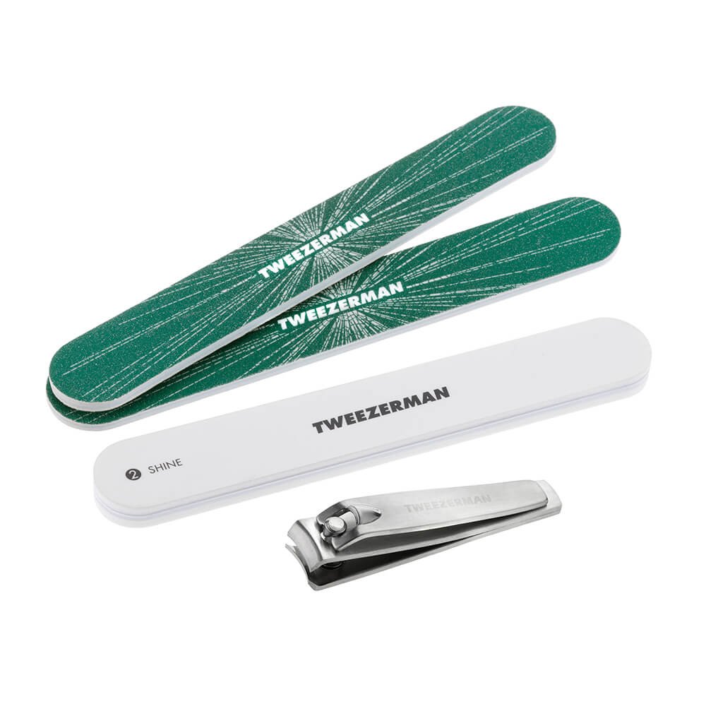 Tweezerman Nail Care Tools Mannicure Kit Emerald Shimmer