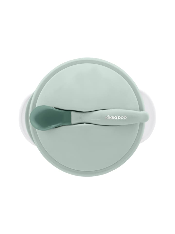 Kikkaboo Baby Essschüssel 250 ml Löffel in grün günstig kaufen onesize