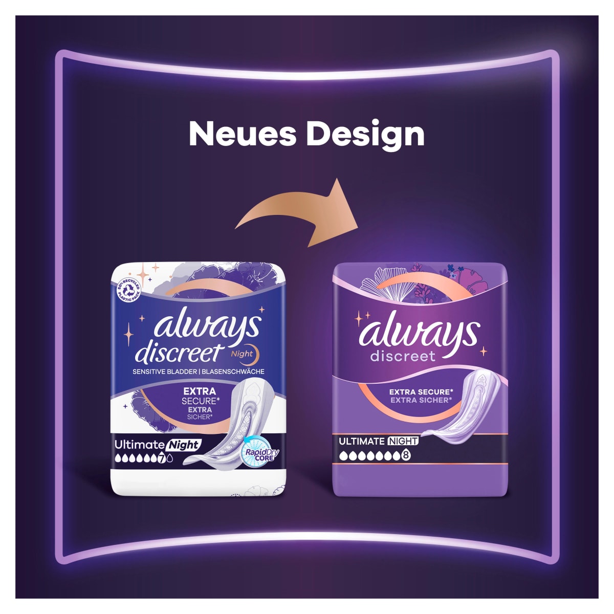 discreet Inkontinenz Ultimate Nacht, 8 St