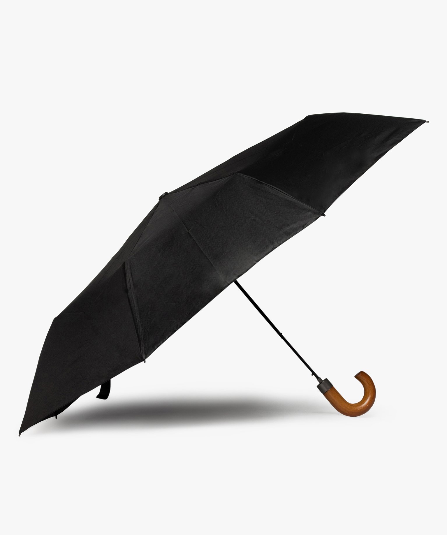 Parapluie pliable à ouverture automatique - Perletti noir | GEMO