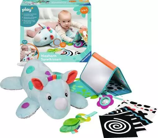 Ravensburger Play+ Nashorn Spielkissen (für die Bauchlage)