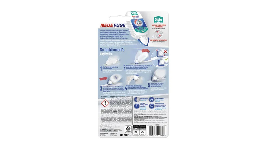 Sista Sanitärsilikon Neue Fuge 80ml 80 ml