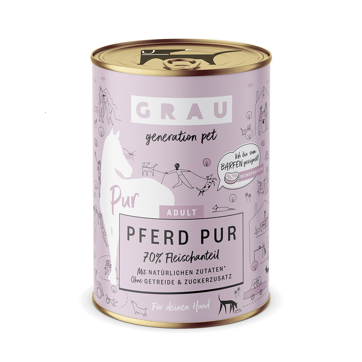 GRAU Hund Adult Pferd Pur günstig kaufen bei ZooRoyal