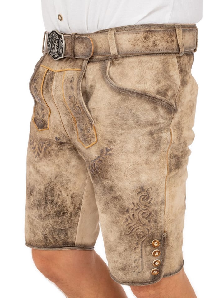 MADDOX Lederhose RONN in hellbraun günstig kaufen