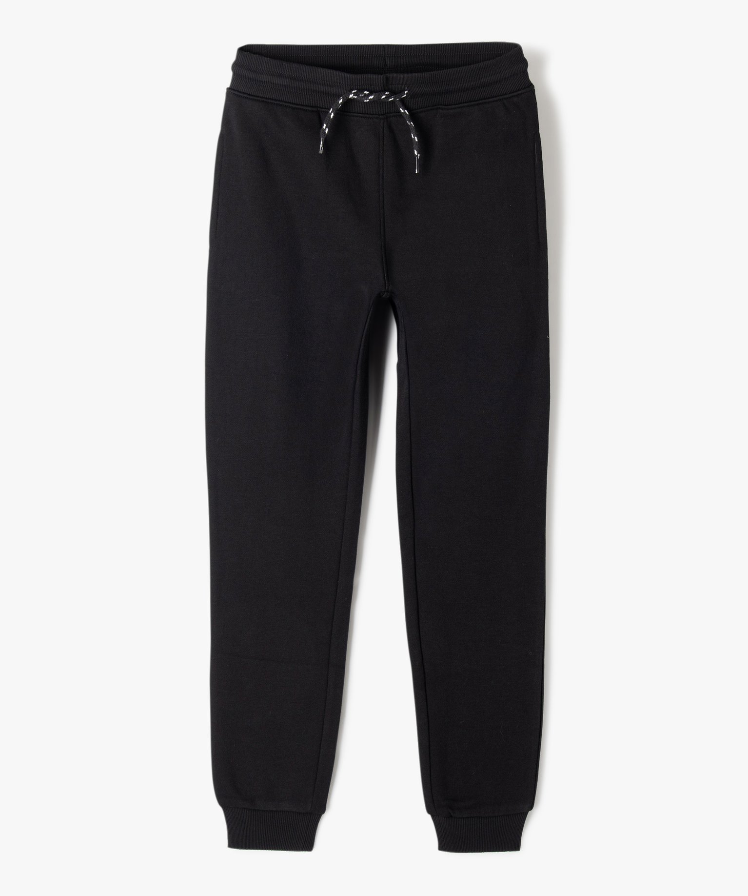 Pantalon de jogging avec intérieur molletonné Garçon noir | GEMO