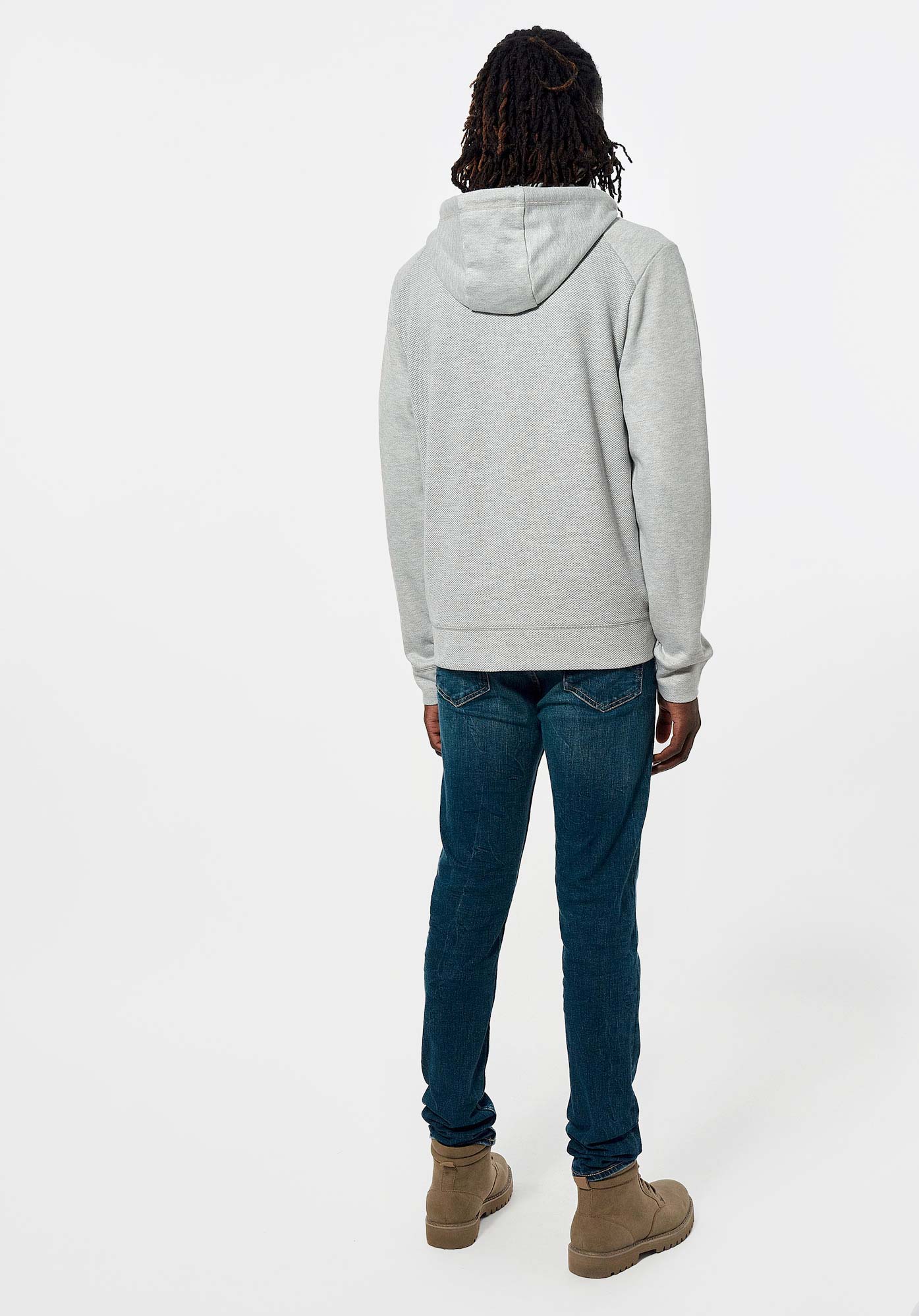 SOLA   Sweat zippé gris Homme