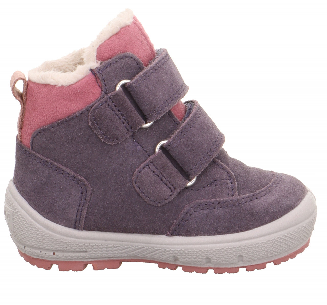 GROOVY - Lila/Rosa Boots mit Klettverschluss
