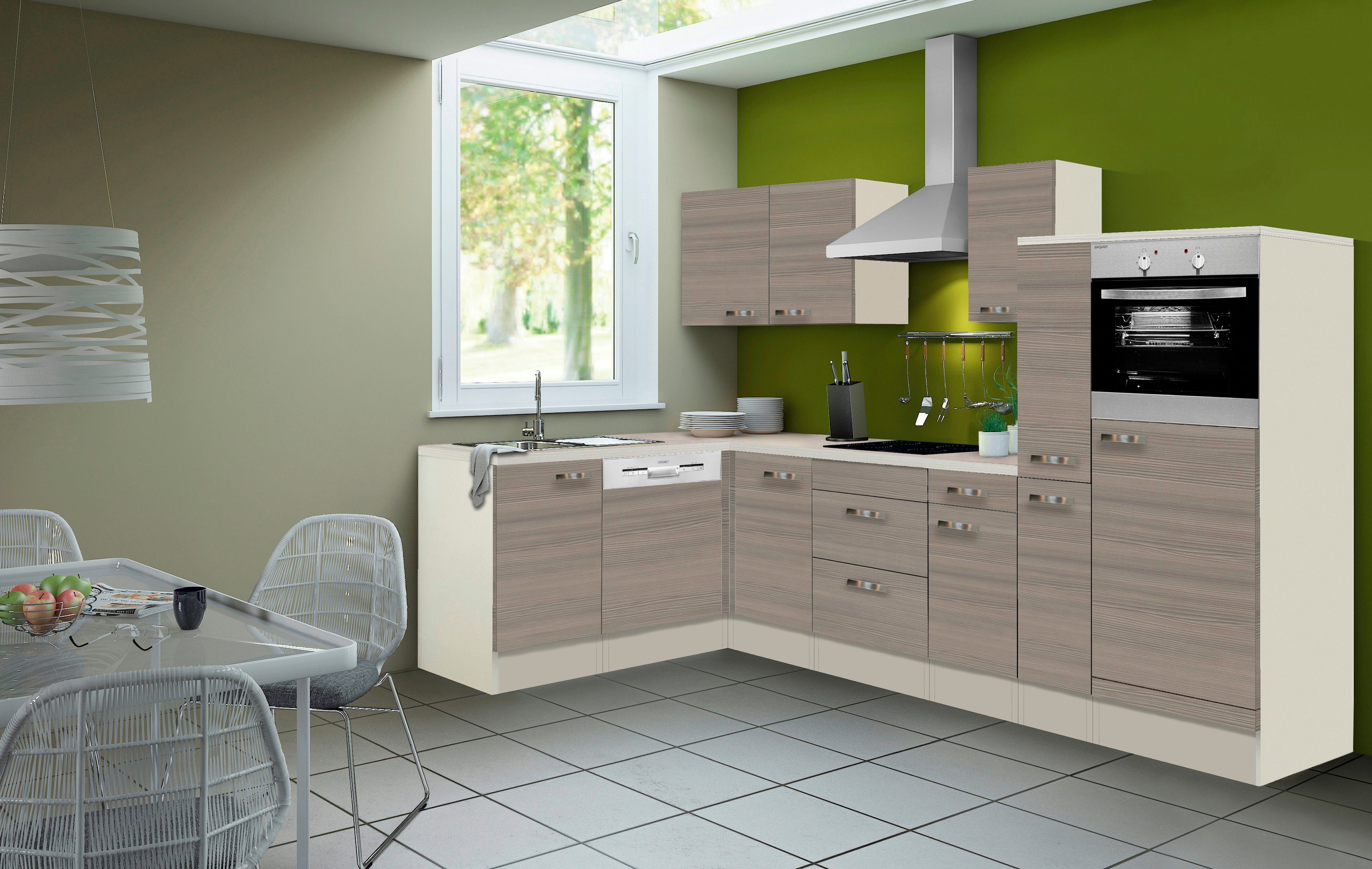 OPTIFIT Winkelküche Vigo, ohne E-Geräte, Stellbreite 300 x 175 cm