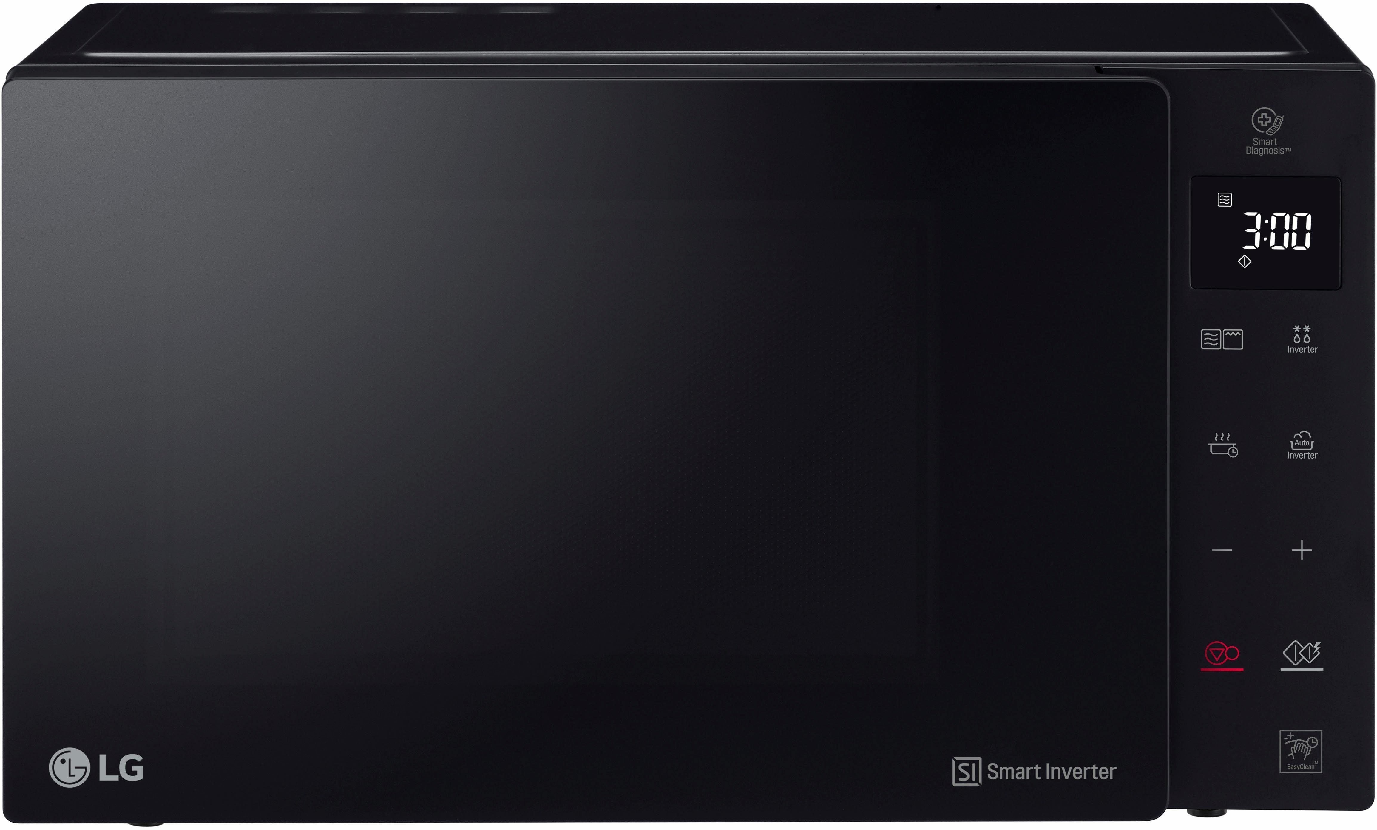 LG Mikrowelle MH 6535 GIS, Grill, 25 l, Smart Inverter Technologie, echte Glasfront