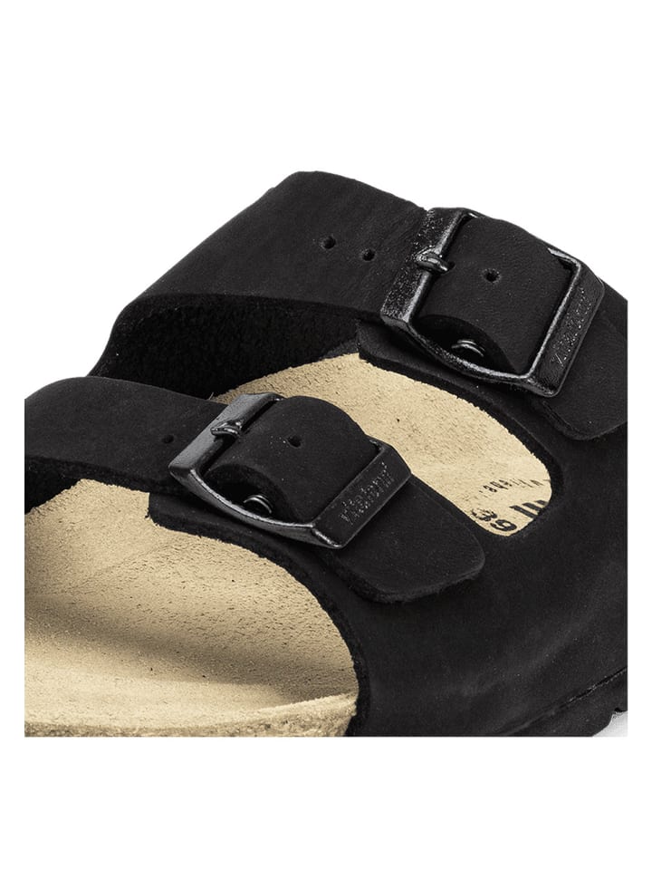 VITAFORM Nubukleder Pantoletten in nero günstig kaufen