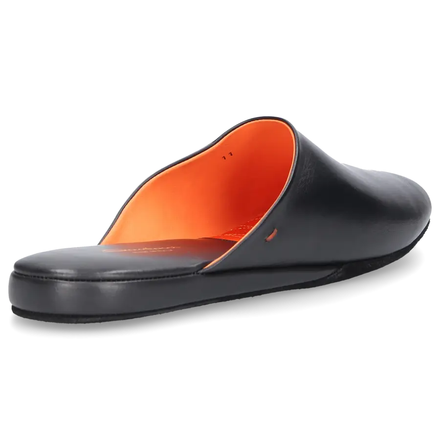 Santoni - Hausschuhe A1644 Kalbsleder - schwarz