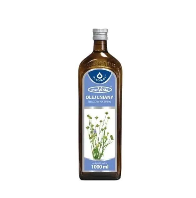 Oleofarm LinumVital šalto spaudimo linų sėmenų aliejus