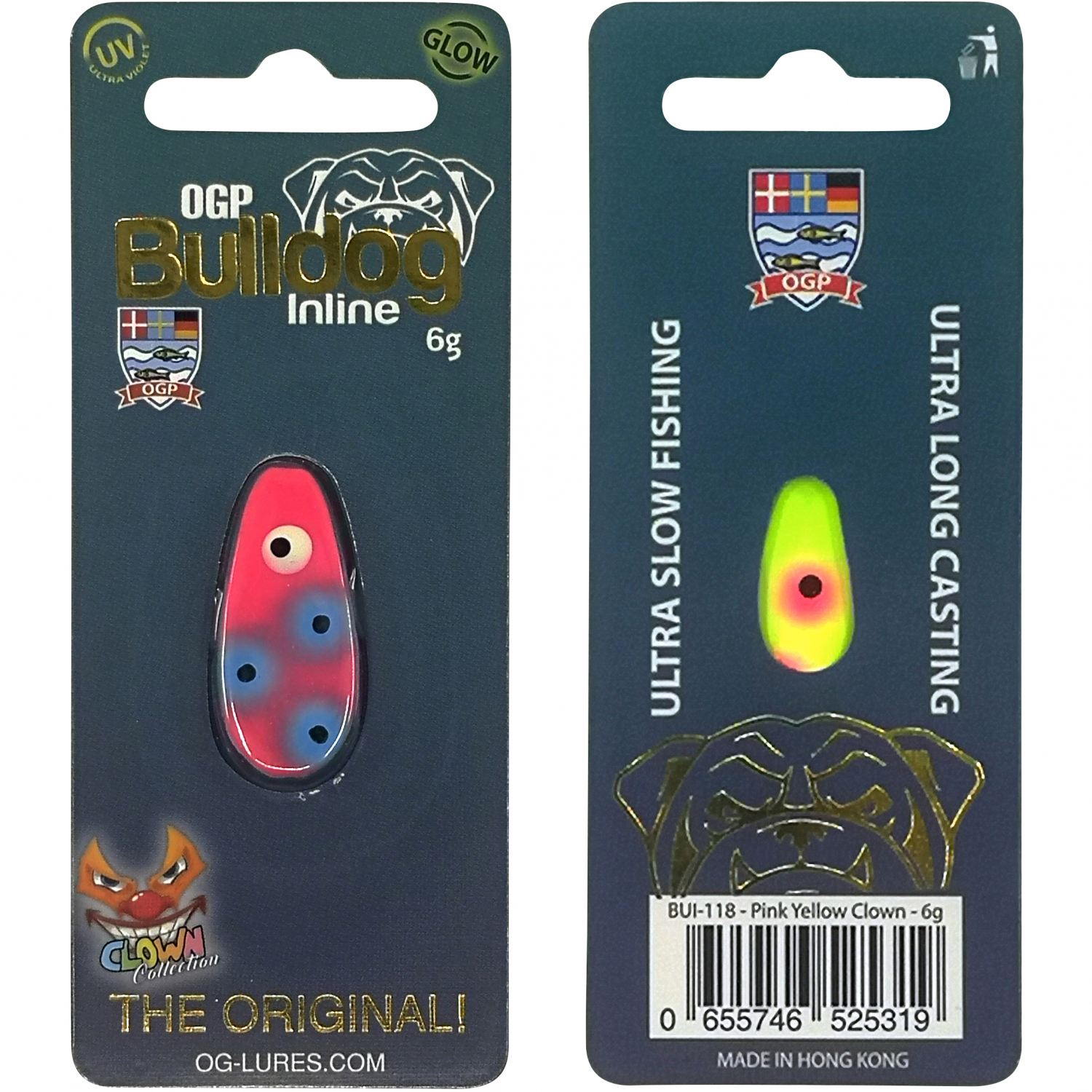 OGP Kunstköder Bulldog Inline (Pink Yellow)