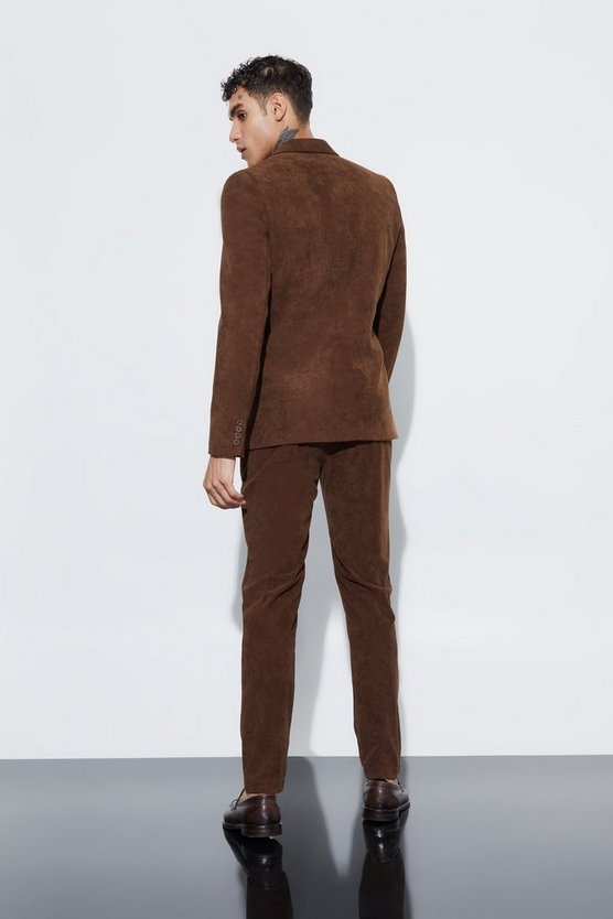 Zweireihiger Skinny Cord-Blazer