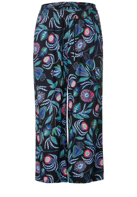 CECIL Casual Fit Printhose in 3/4