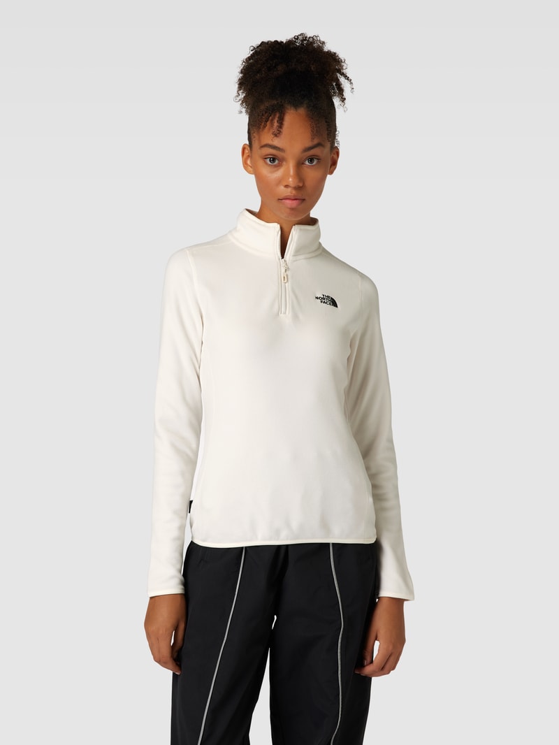 Sweatshirt mit Label-Stitching Modell 'DUSTY' in weiß
