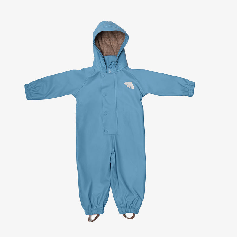 aarhus rain suit wool pigeon blue - Blau