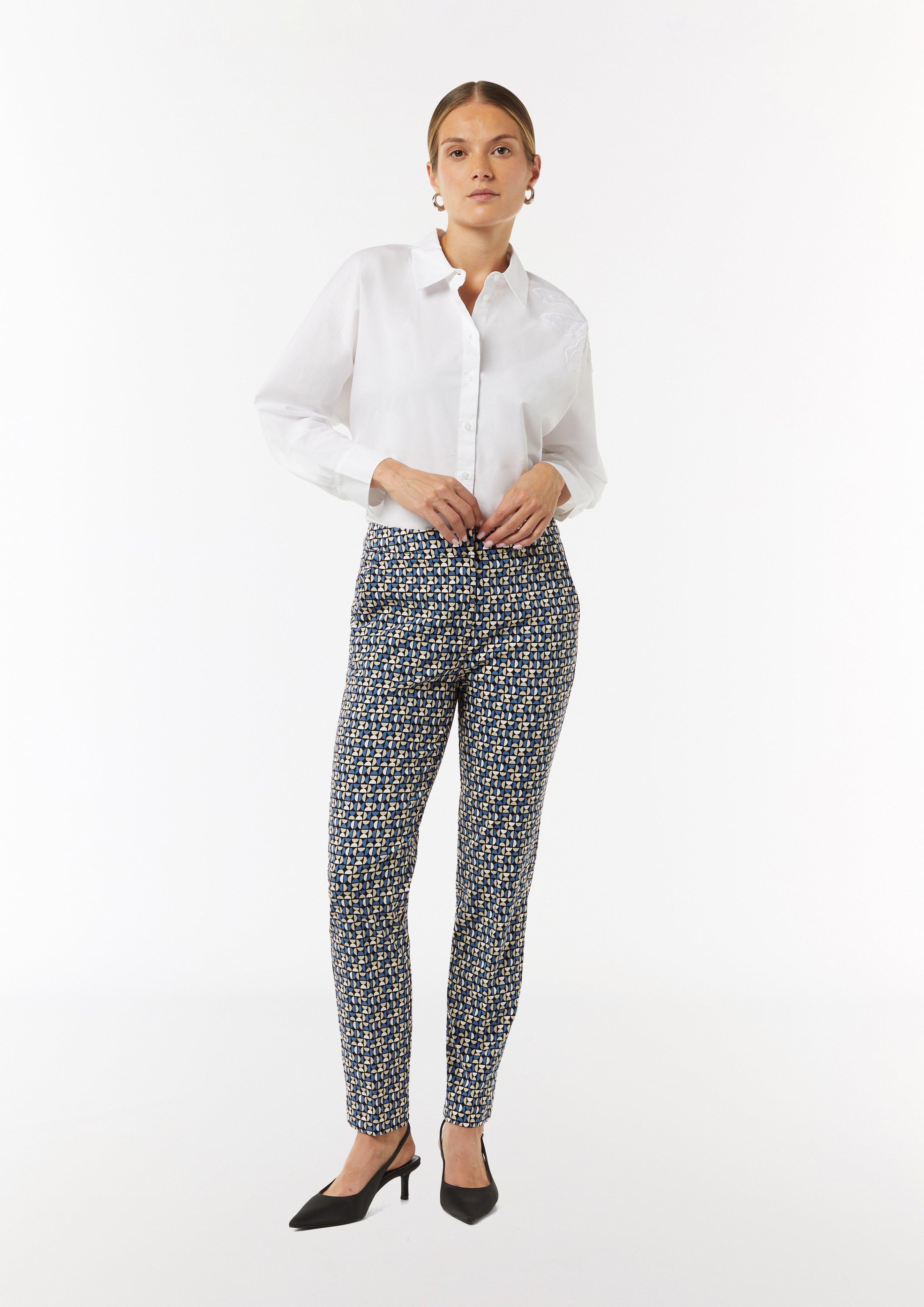Viskosestretch-Hose im Slim Fit - navy