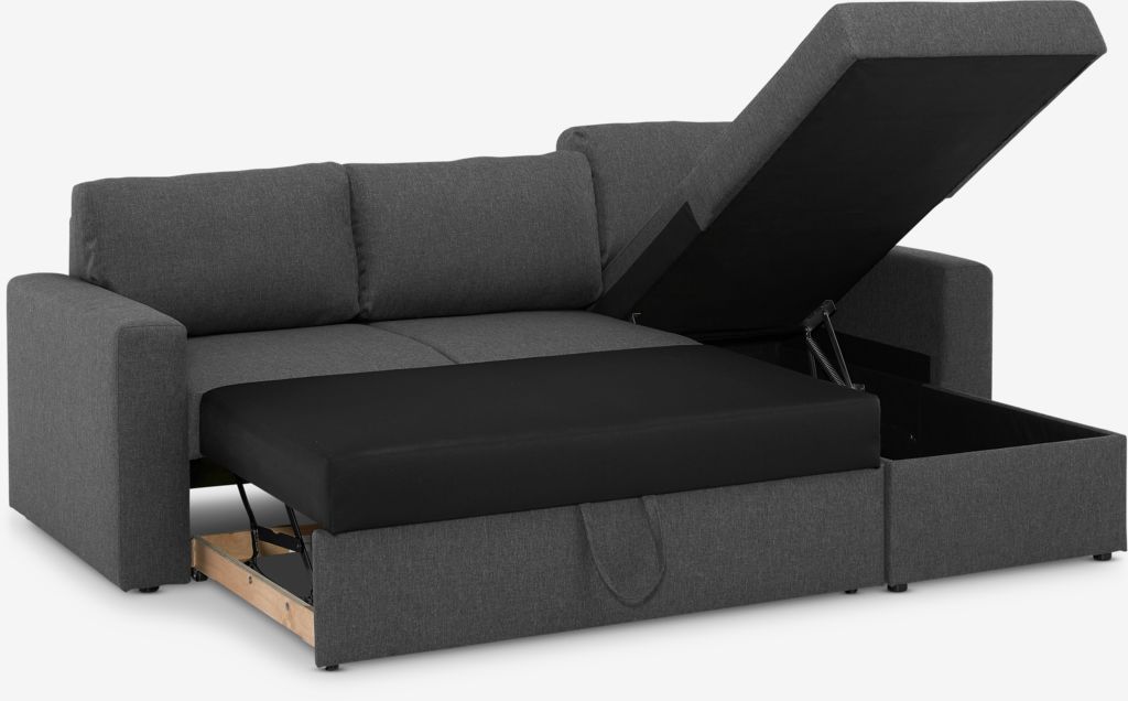 MARSLEV MARSLEV sovesofa med sjeselong, mørkegrå