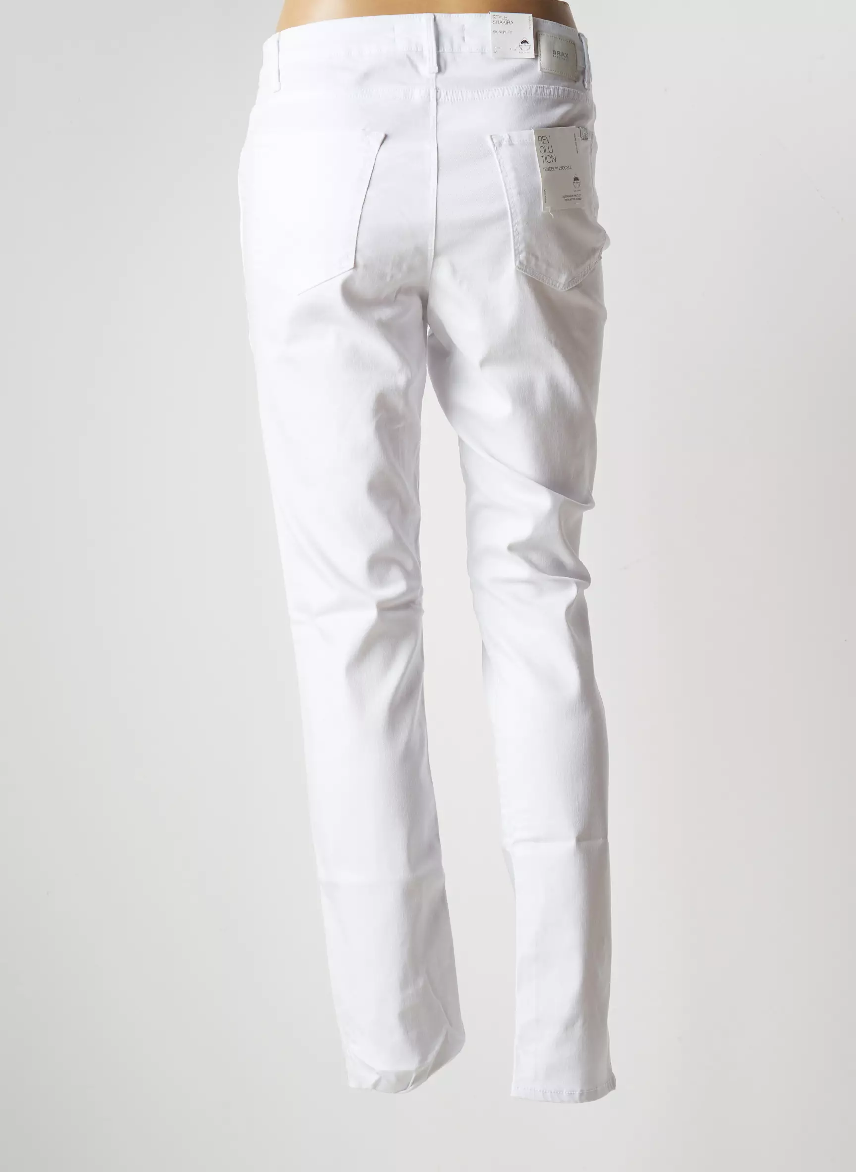 Brax Pantalons Slim Femme couleur blanc
