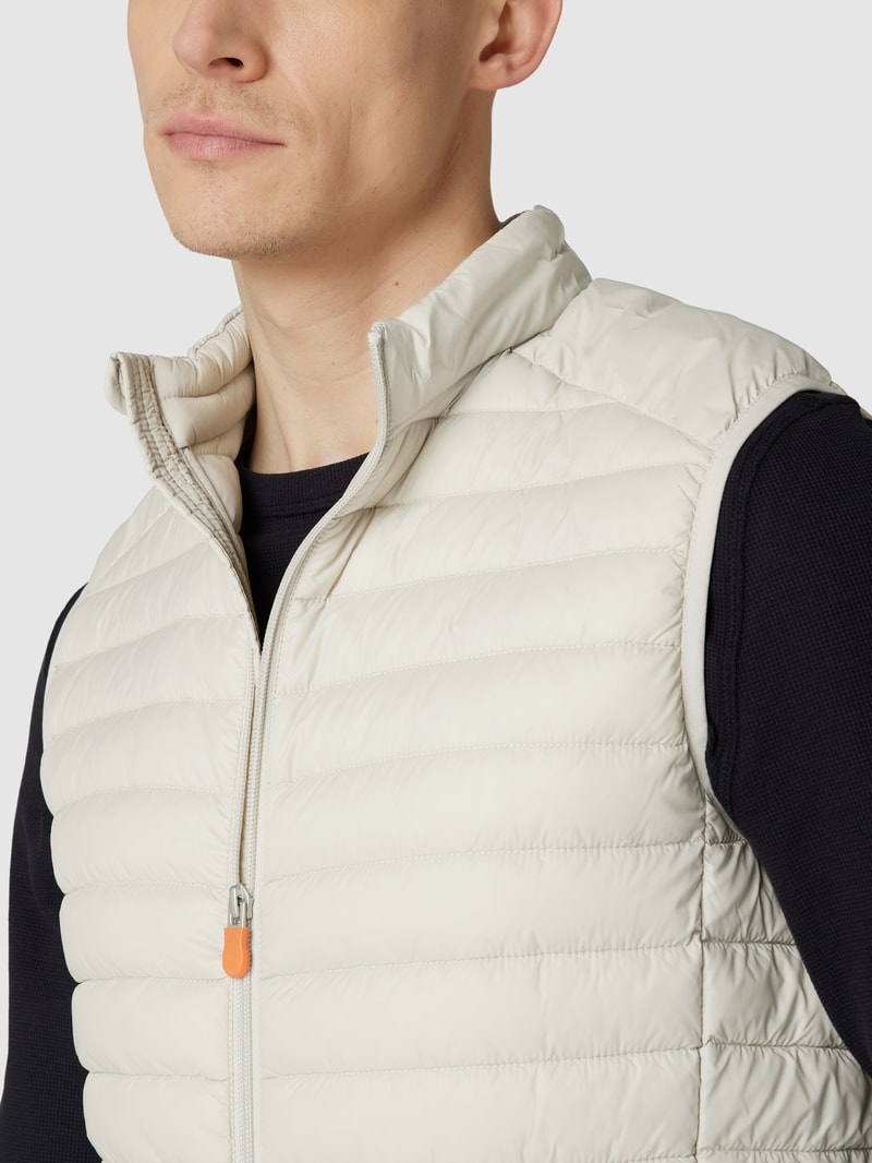Steppweste mit Stehkragen Modell 'ADAMUS' in beige