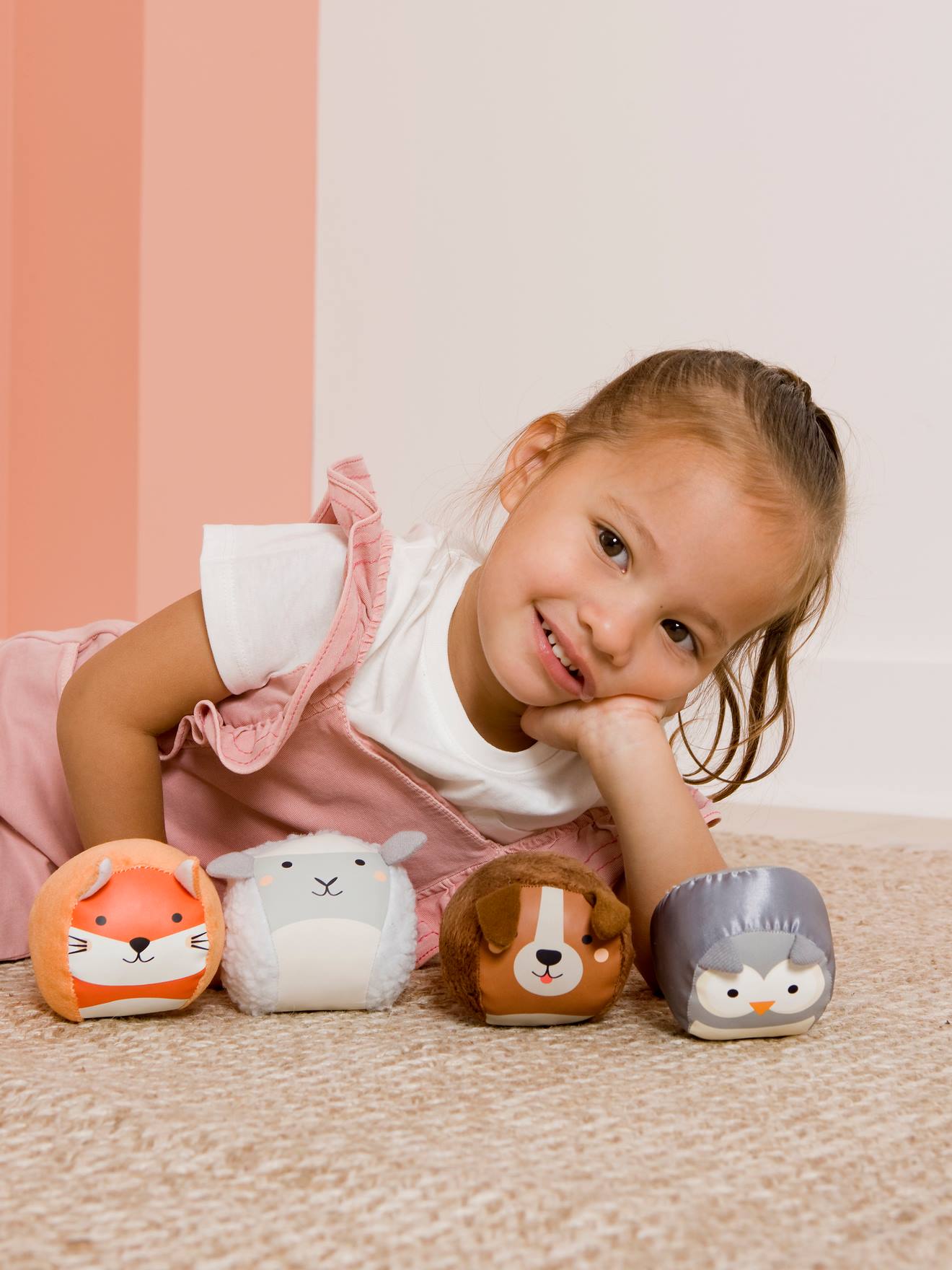 4er-Set Baby Spielbälle DOOBALLS LITTLE BIG FRIENDS - mehrfarbig