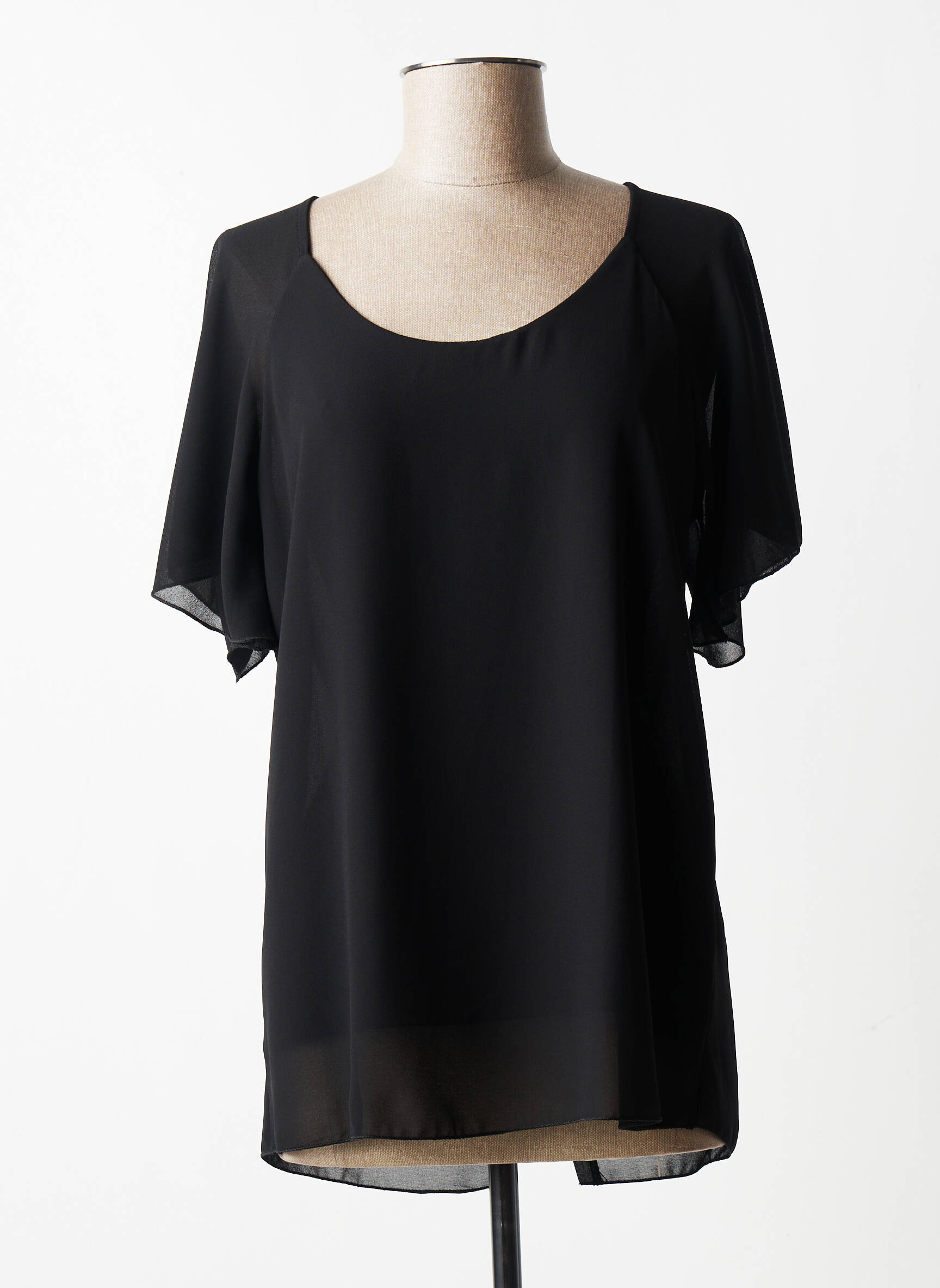 Quattro Tuniquemanchecourte Femme couleur noir