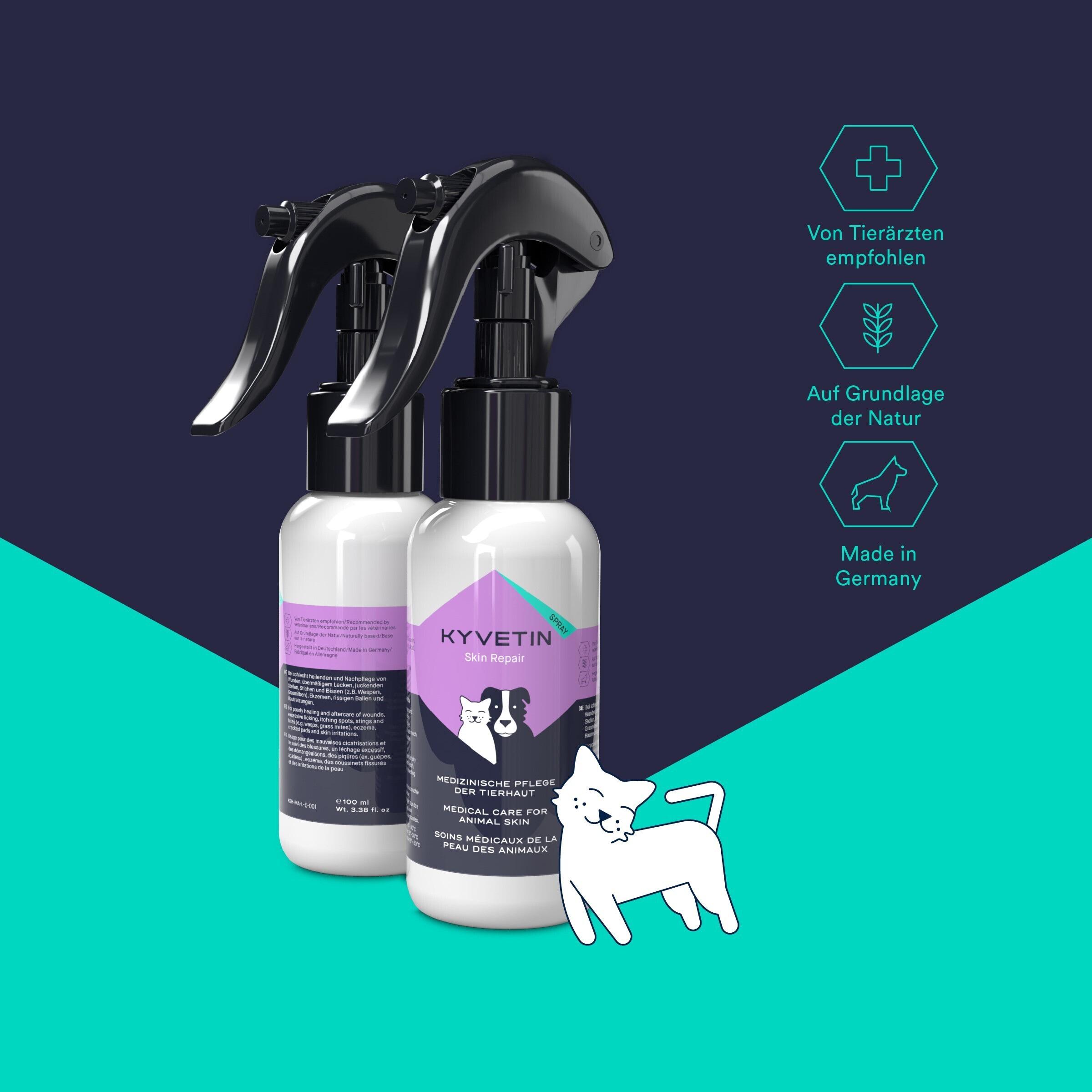 KYVETIN Fellpflege KYVETIN Spray Skin Repair für Hunde und Katzen
