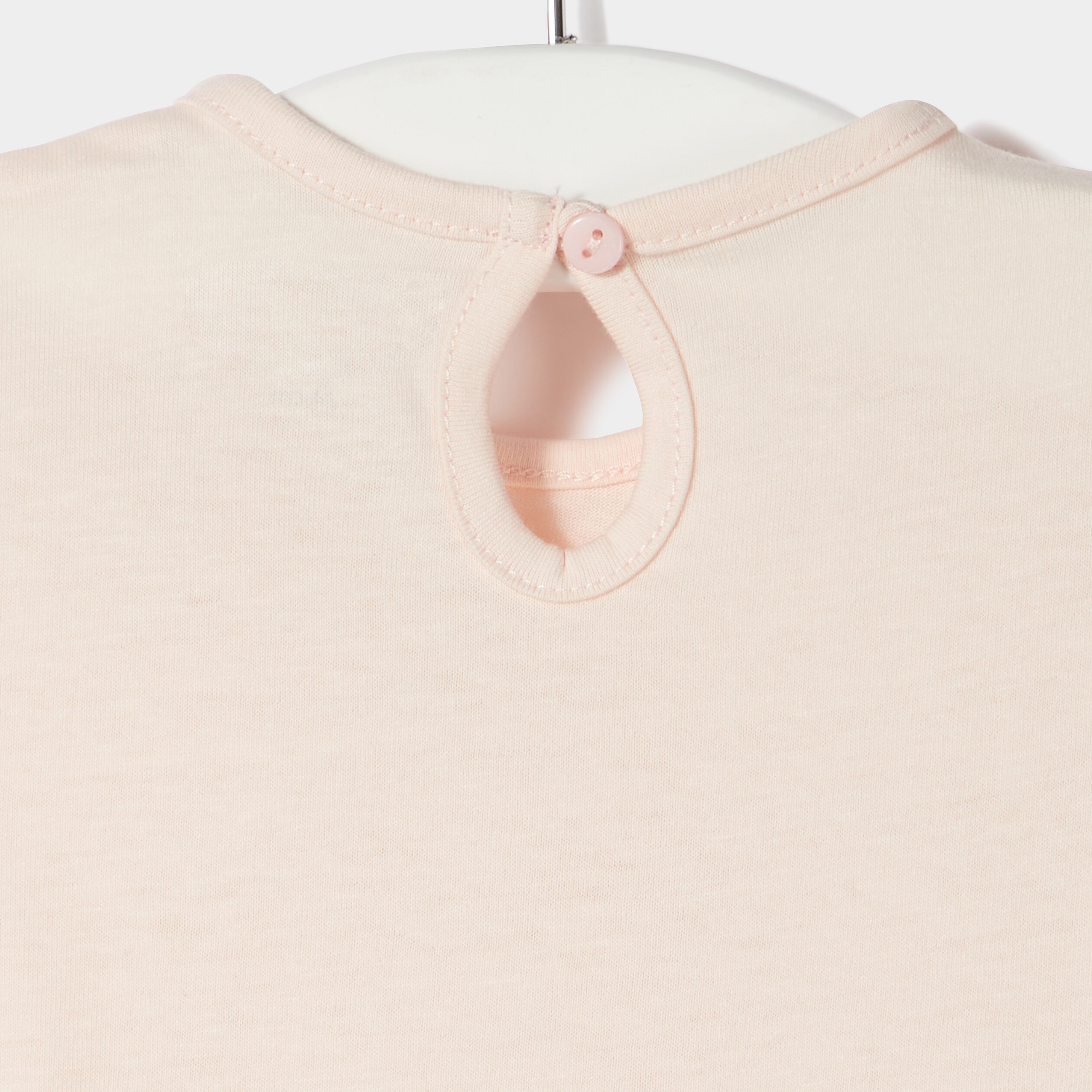 T-shirt manches courtes rose clair bébé fille | La Halle