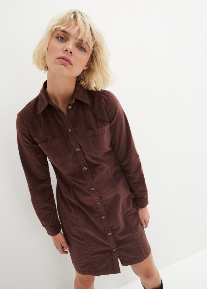 Cord-Stretch-Kleid