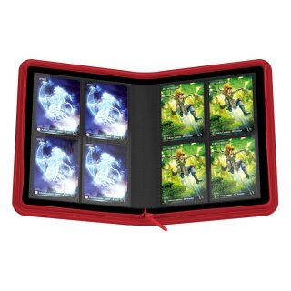 Ultimate Guard 4-Pocket Zipfolio Xenoskin Rot