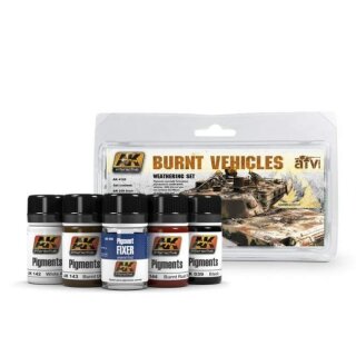 AK Weathering Set: Burnt Vehicles